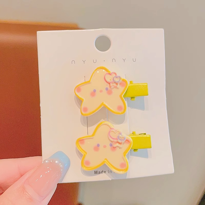 Cartoon clouds/stars/love/rabbit shape cute hair clip for girls