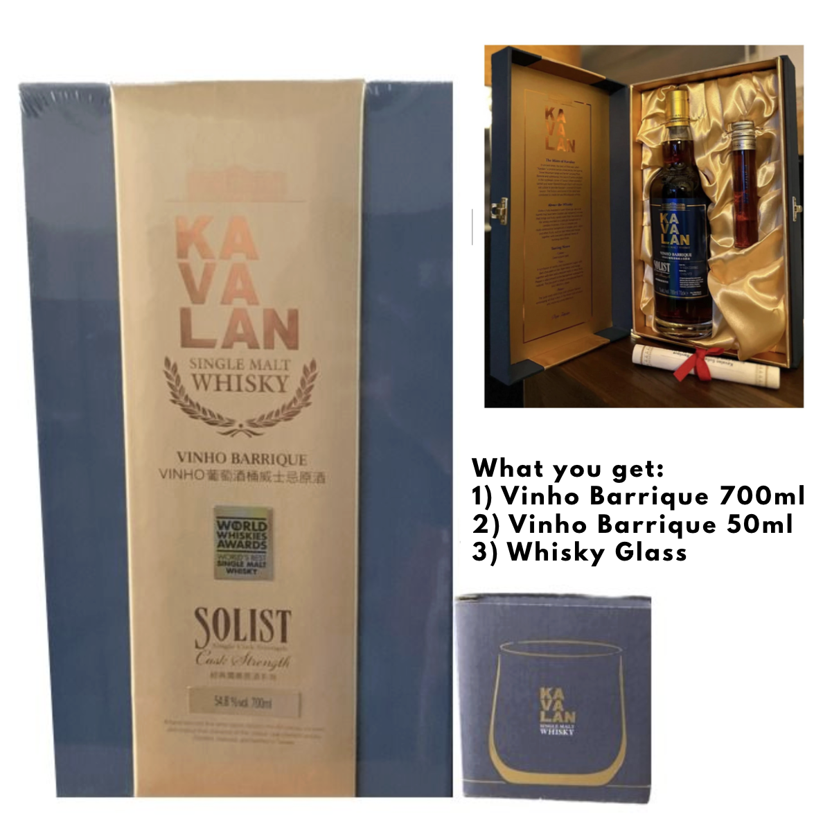 1L 700ml Kavalan Solist Vinho Barrique Single Malt Single Cask