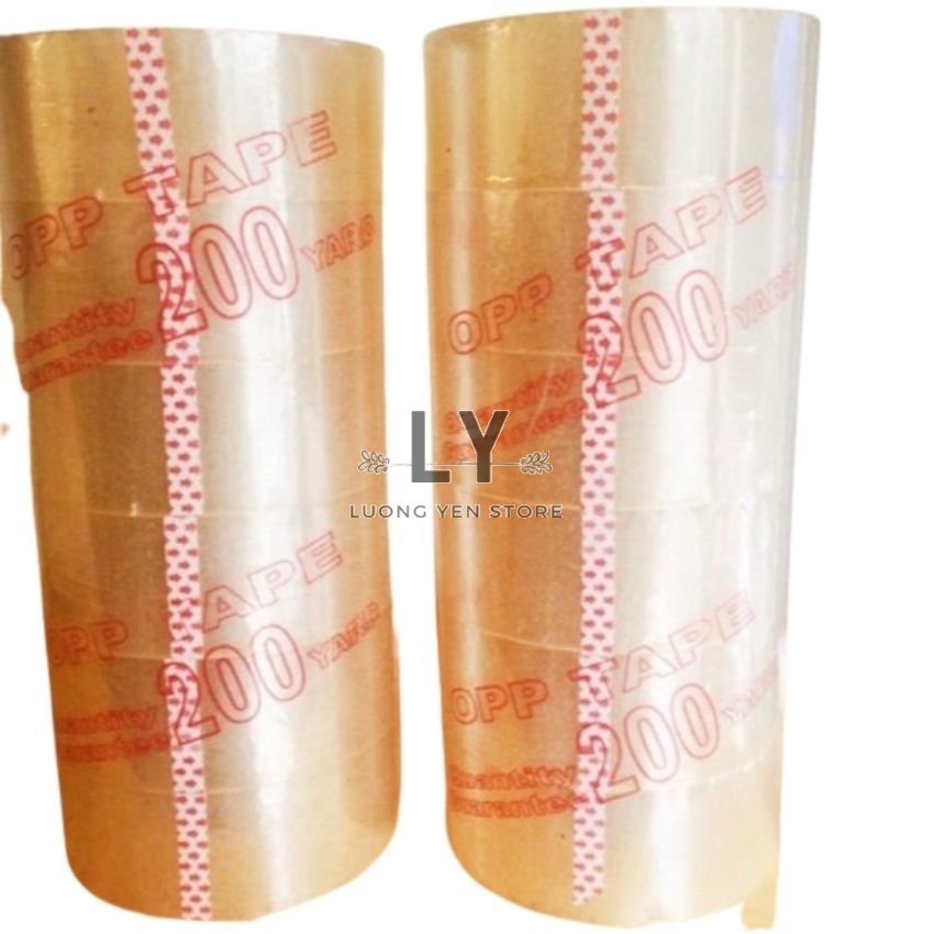 Cuộn băng keo trong 200yds rộng 4.8cm