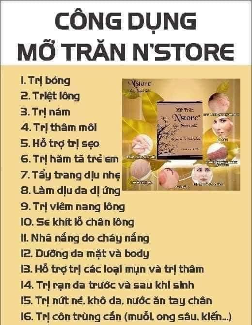 MỠ TRĂN NGUYÊN CHẤT N’STORE THANH NHI [Hàng chính hãng mẫu mới có hộp]