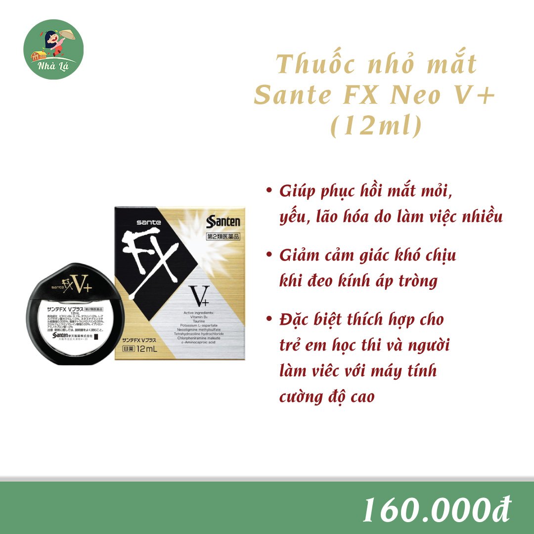 Thuốc nhỏ mắt FX V+ Santen 12ml