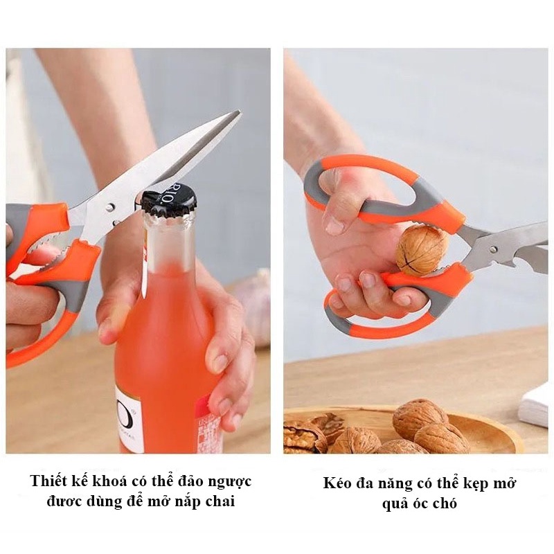HVL tea premium multi-functional kitchen scissors chicken cutting food-HVL tea