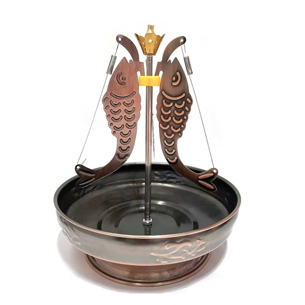 Creative Adjustable Center Rod Three-Fish Incense Holder Stainless ...