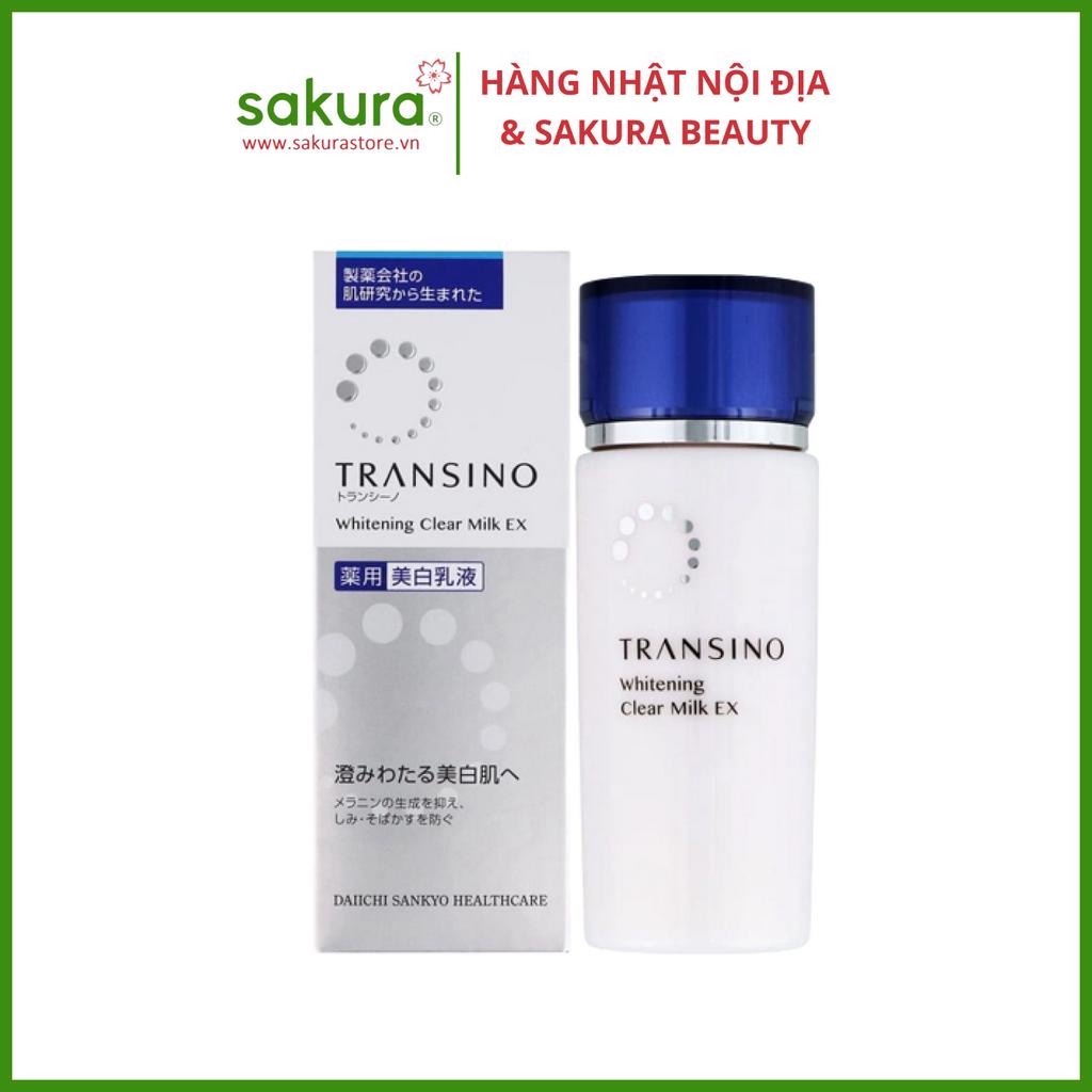 Sữa dưỡng trắng da transino whitening clear milk ex nhật bản