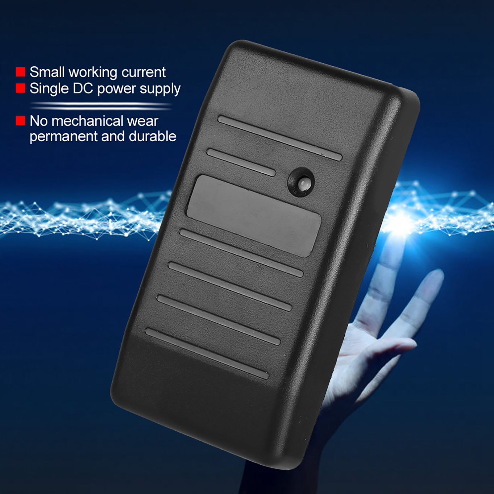RFID Card Reader Small Working Current Easy Install Moisture Proof High Receiving Sensitivity Wiegand 26 Card Reader for Attendance