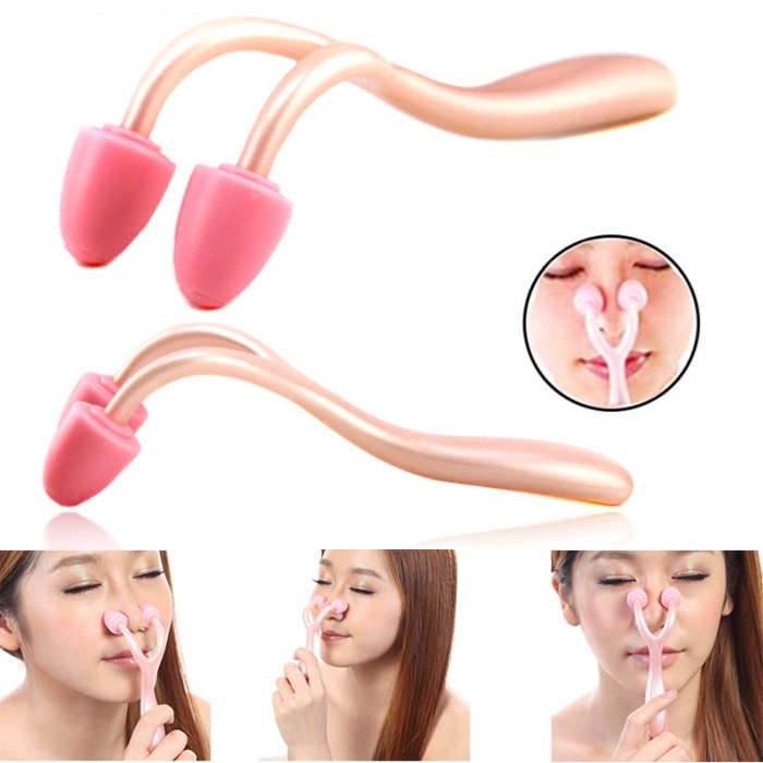 Dụng Cụ Massage Nâng Mũi - Dụng cụ kẹp nâng mũi - Kẹp nâng mũi Hàn Quốc - Cây lăn massage thon gọn cánh mũi tại nhà
