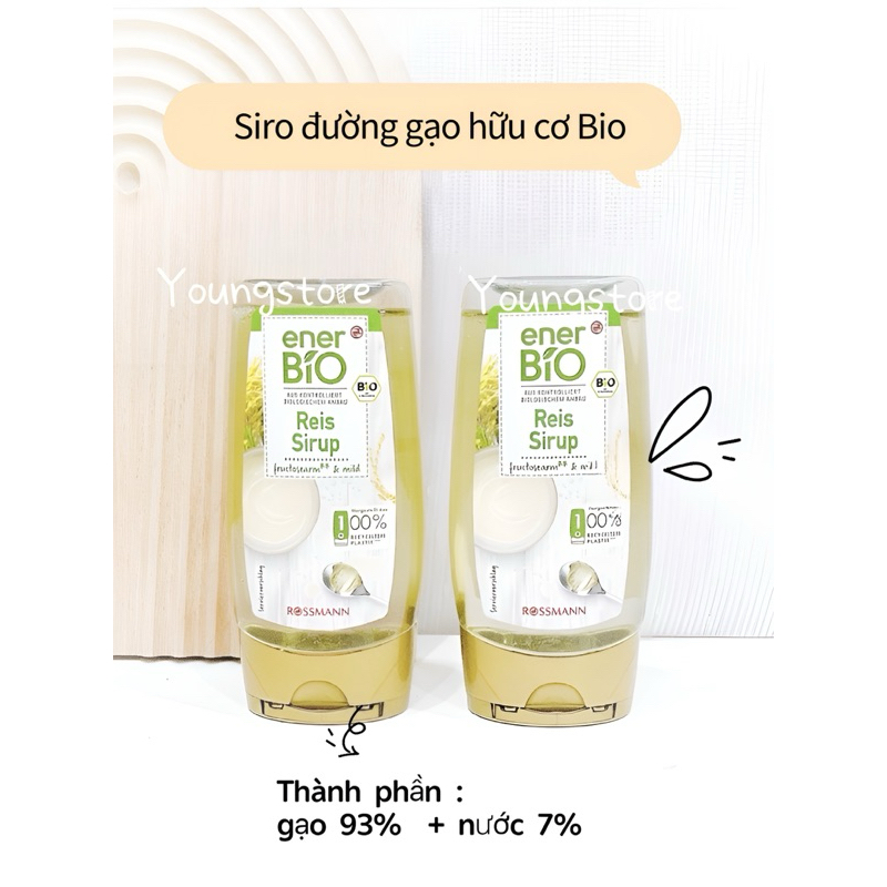 Siro gạo hữu cơ Ener Bio Đức 250ml,date 2025