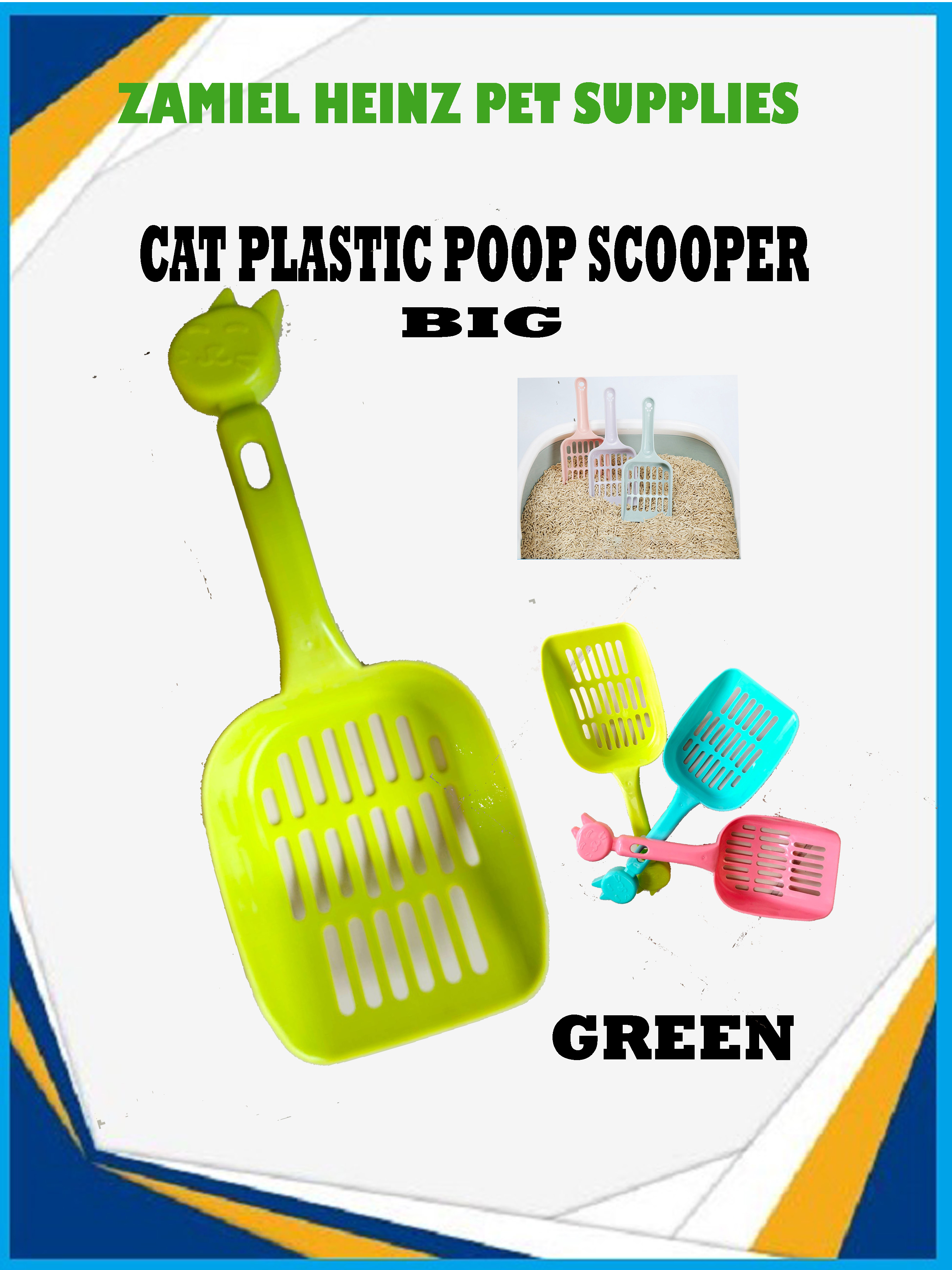 Cat Plastic Poop scooper Big Green Lazada PH