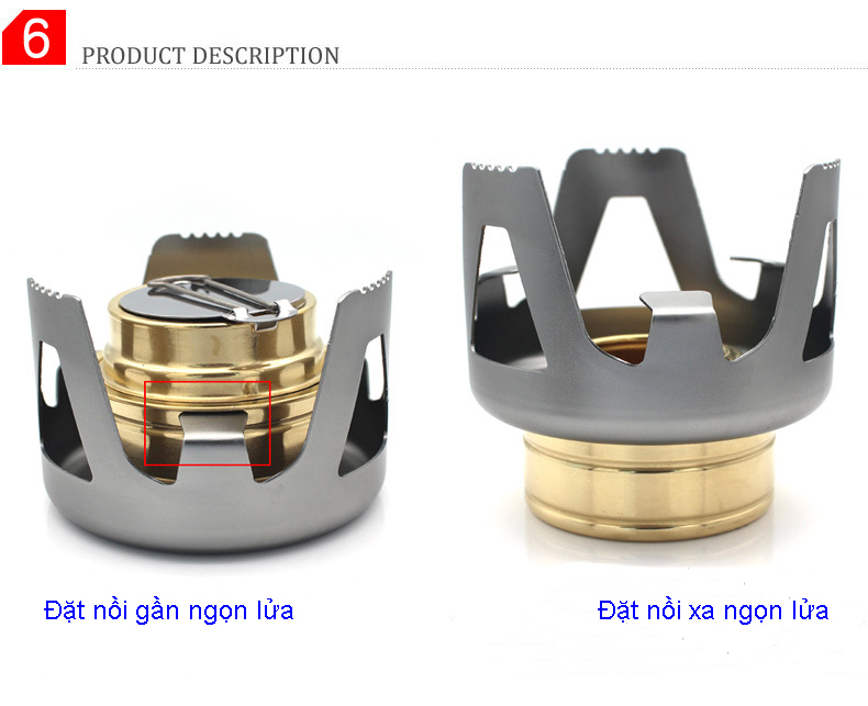 Bếp cồn mini du lịch dã ngoại
