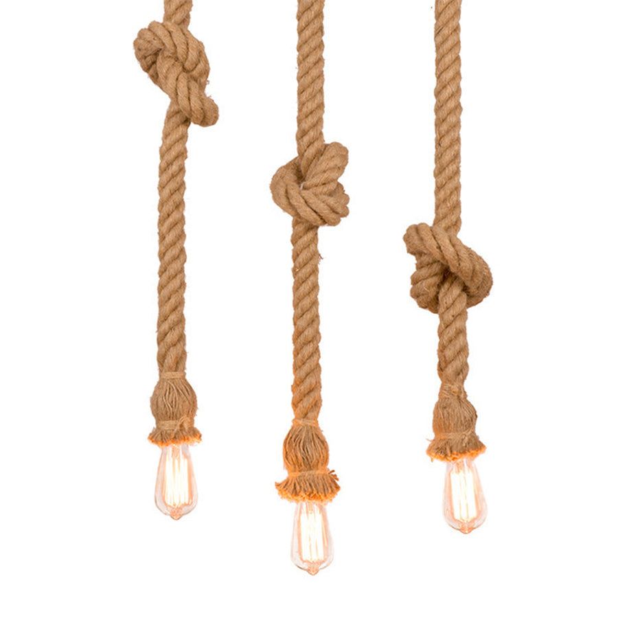 Đèn thả dây thừng l dây đui đèn tết dây thừng - 1m