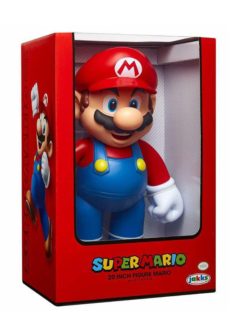 ゲームキャラクター Super Mario 20 Inch Figure Mario Nintendo Super Mario 20-inch Mario Big Figure, Poseable Action
