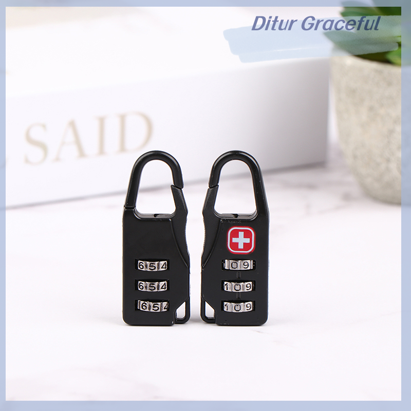 Ditur hợp kim cầm tay mini khóa ổ khóa ngoài trời kết hợp khóa mã số