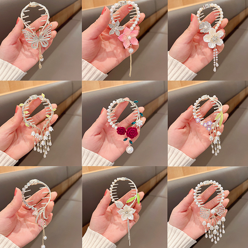 Kẹp Tóc Hoa Trà Phong Cách Hàn Quốc