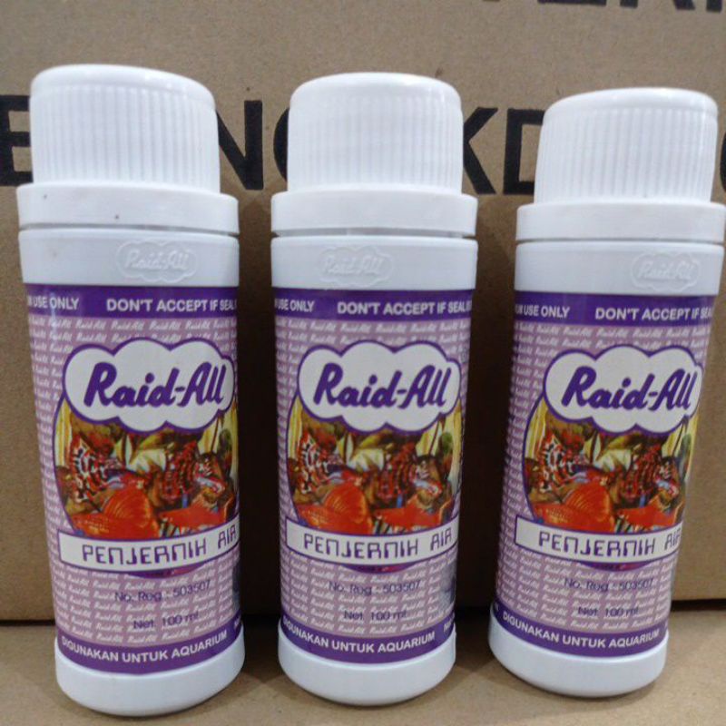 Obat Ikan RAID ALL CLEAR / Penjernih Air 100ML