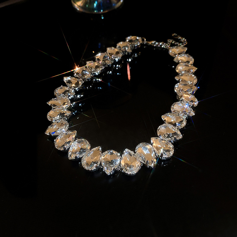 Colourful Crystal Necklace Exaggerated New Fashion Necklace