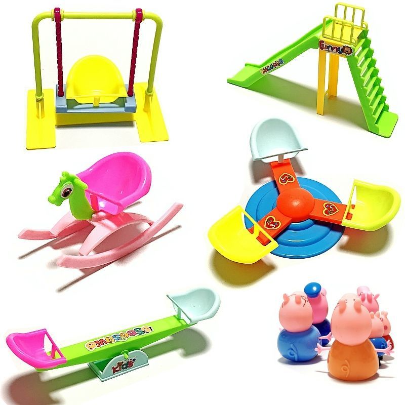 利Đồ chơi lắp ráp mô hình nhà heo Peppa Pig cho bé
