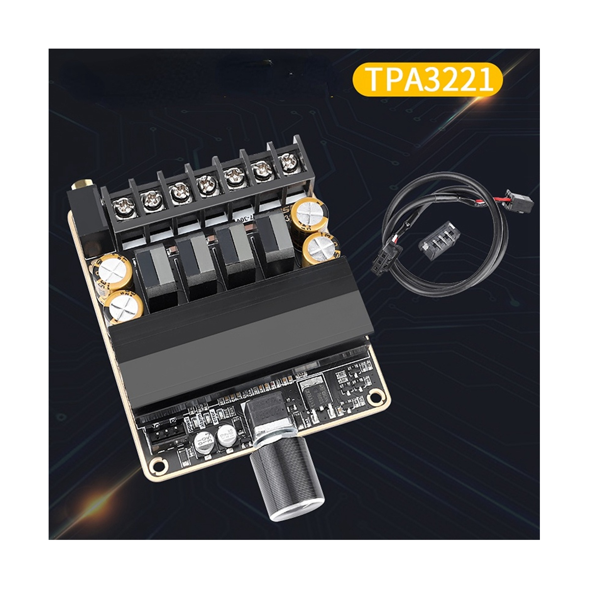 1 Piece TPA3221 Audio Amplifier Board Class D Stereo Audio Amplifier Module 85Wx2 Black