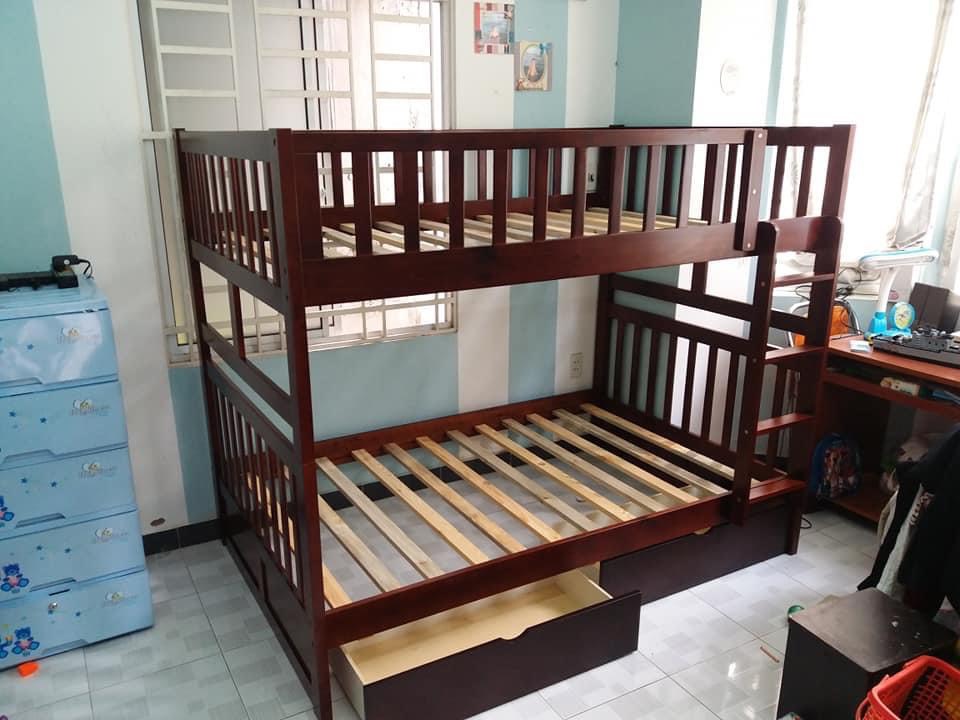 Giường Tầng Unit Có Hộc Kéo (1m2)