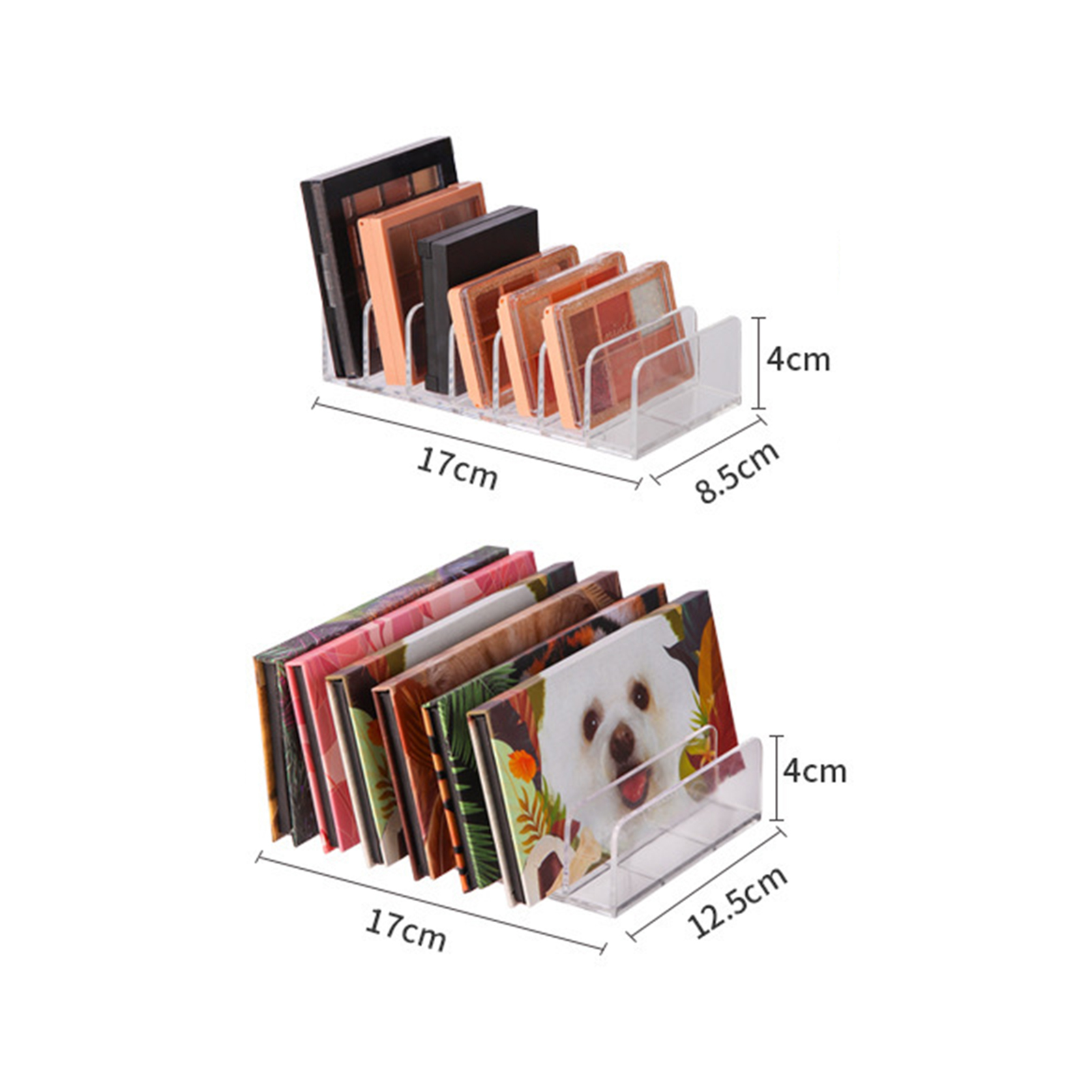 7 Cavity Multi-layer Storage Case Individual Grid Easy to Use Acrylic Makeup Storage Shelf for Home