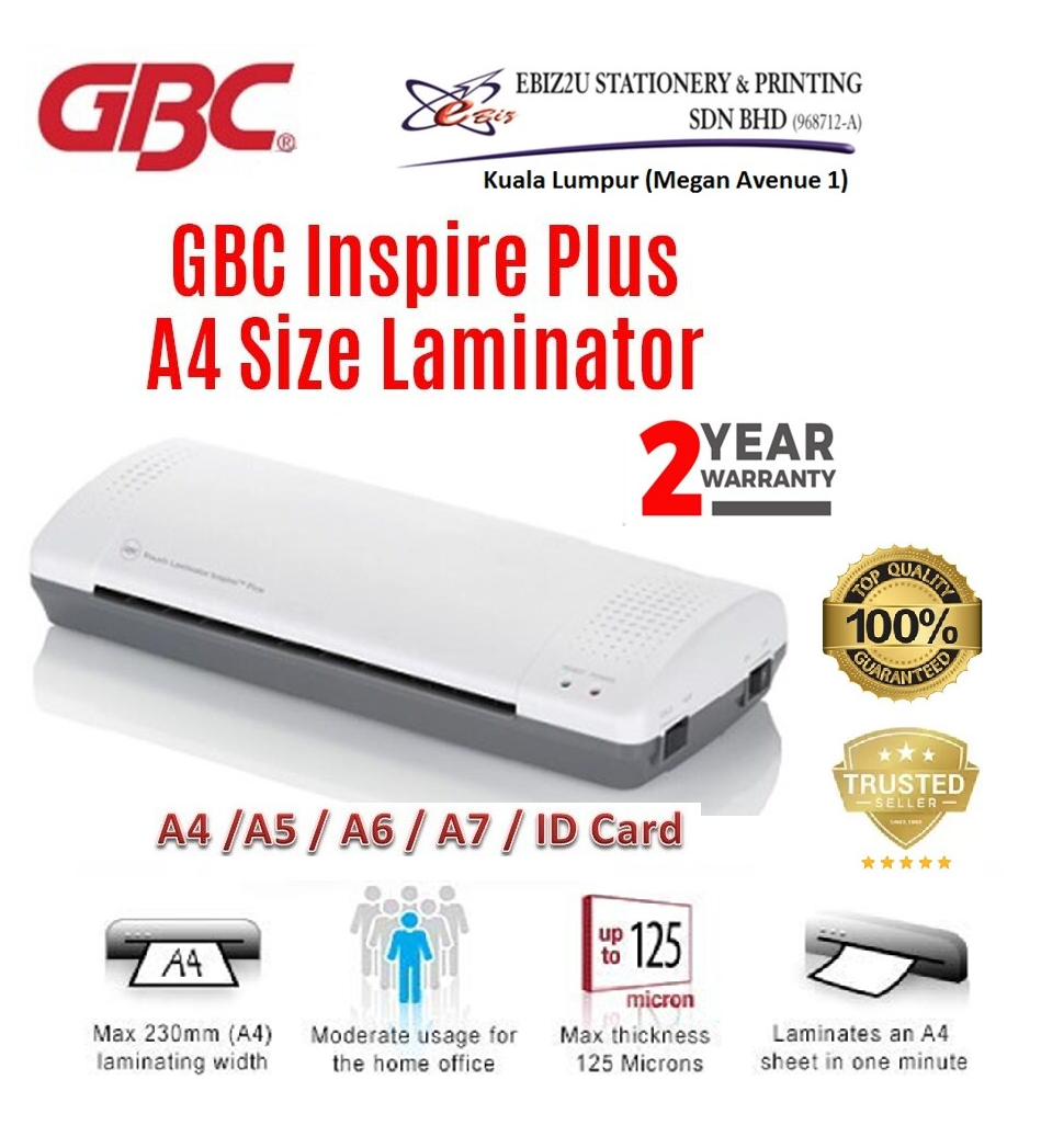GBC Inspire Plus A4 Laminator Ready Stock (Laminator Machine