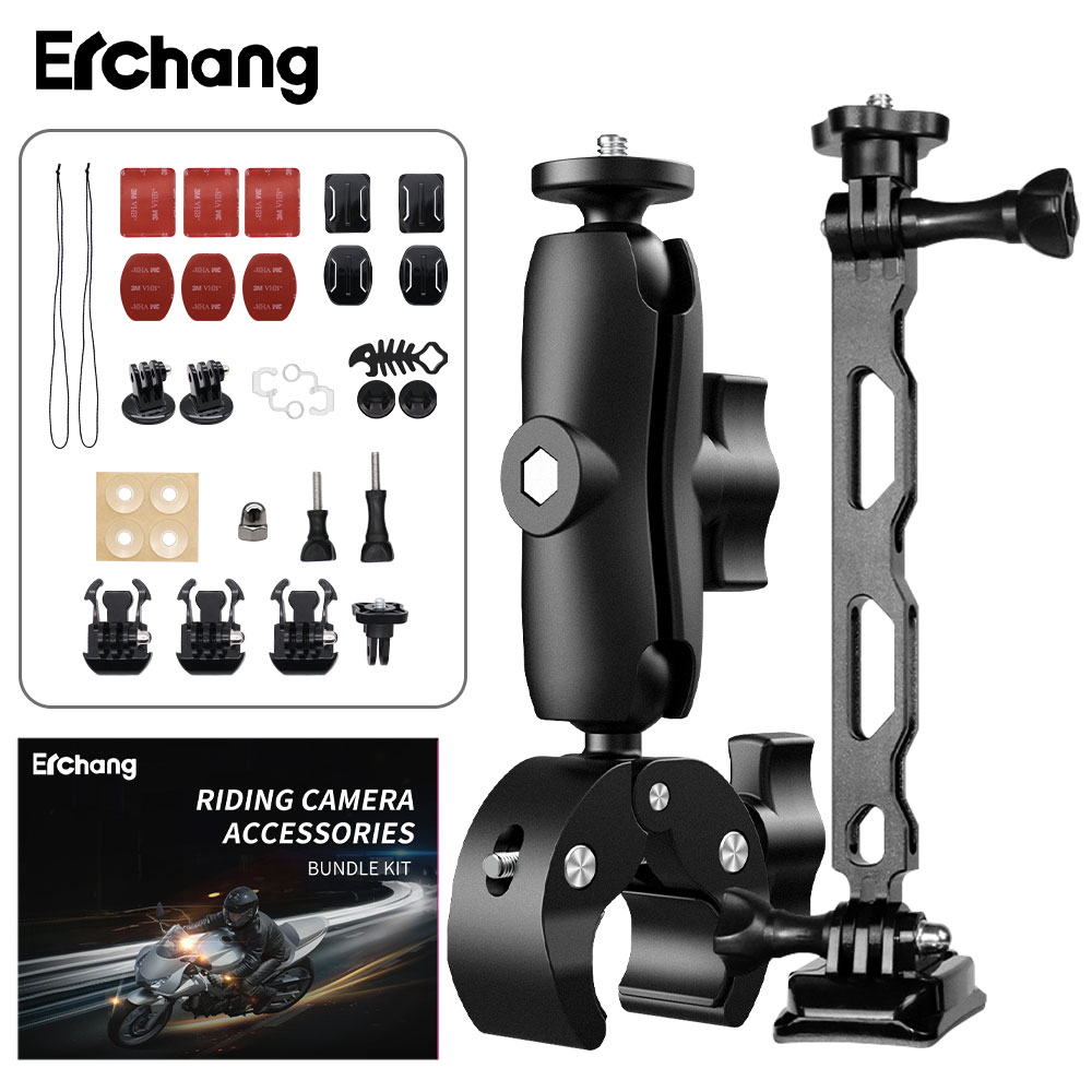 20231025 multi-functional sports camera accessory kit with handlebar mount, tail mount, and helmet mount for insta360 one x x2 x3 x4 rs r type2