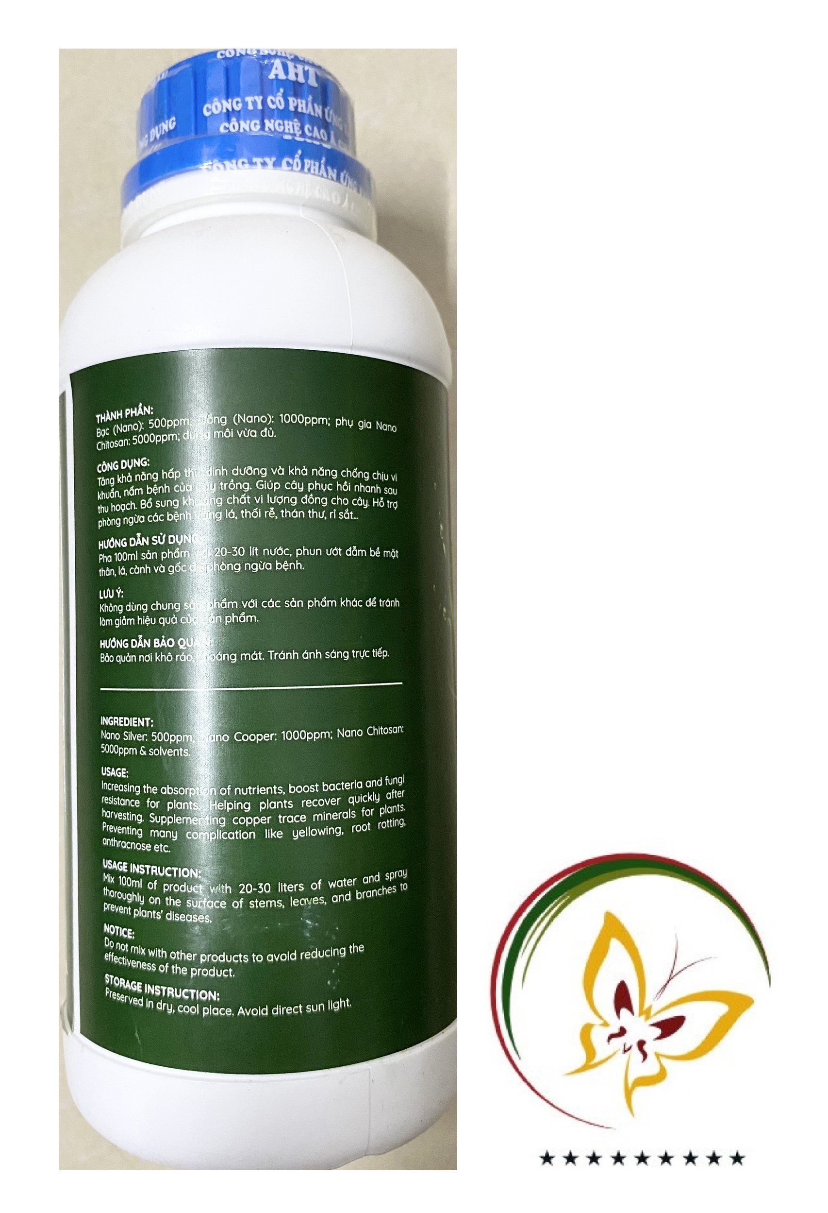 Phân Bón Nano Bạc Đồng - Á Châu - #343A# 500ml