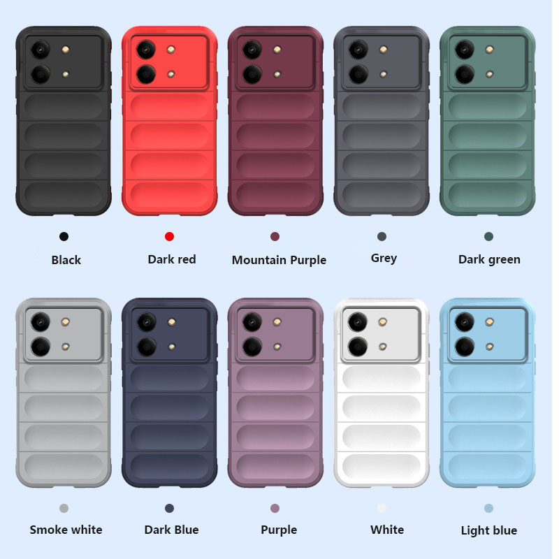 Tokifu For Xiaomi Pocophone X6 Neo Illusionary Shield Silicone Soft Shell Anti-fall And Shock-absorbing Protective Phone Case.