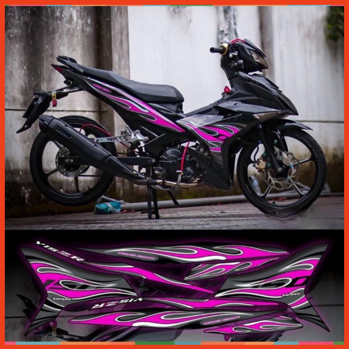 Tem exciter lửa xe đen phối đủ màu