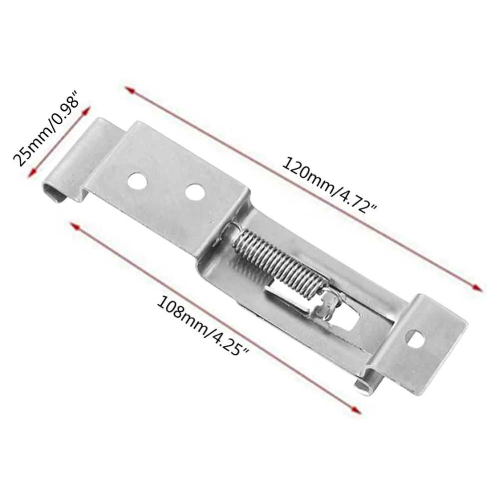 2 cái gắn biển số ô tô tấm giá đỡ hình chữ nhật khung xe chủ kẹp mùa xuân nạp biển số kẹp thép không gỉ