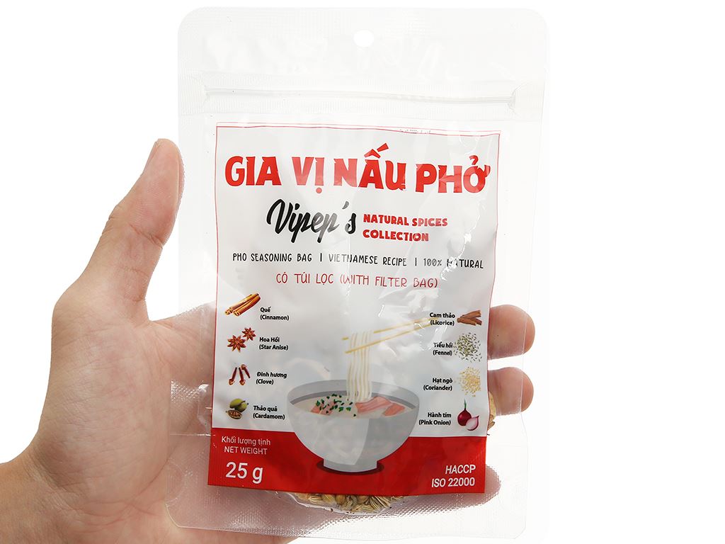 Gia vị nấu phở Vipep gói 25g