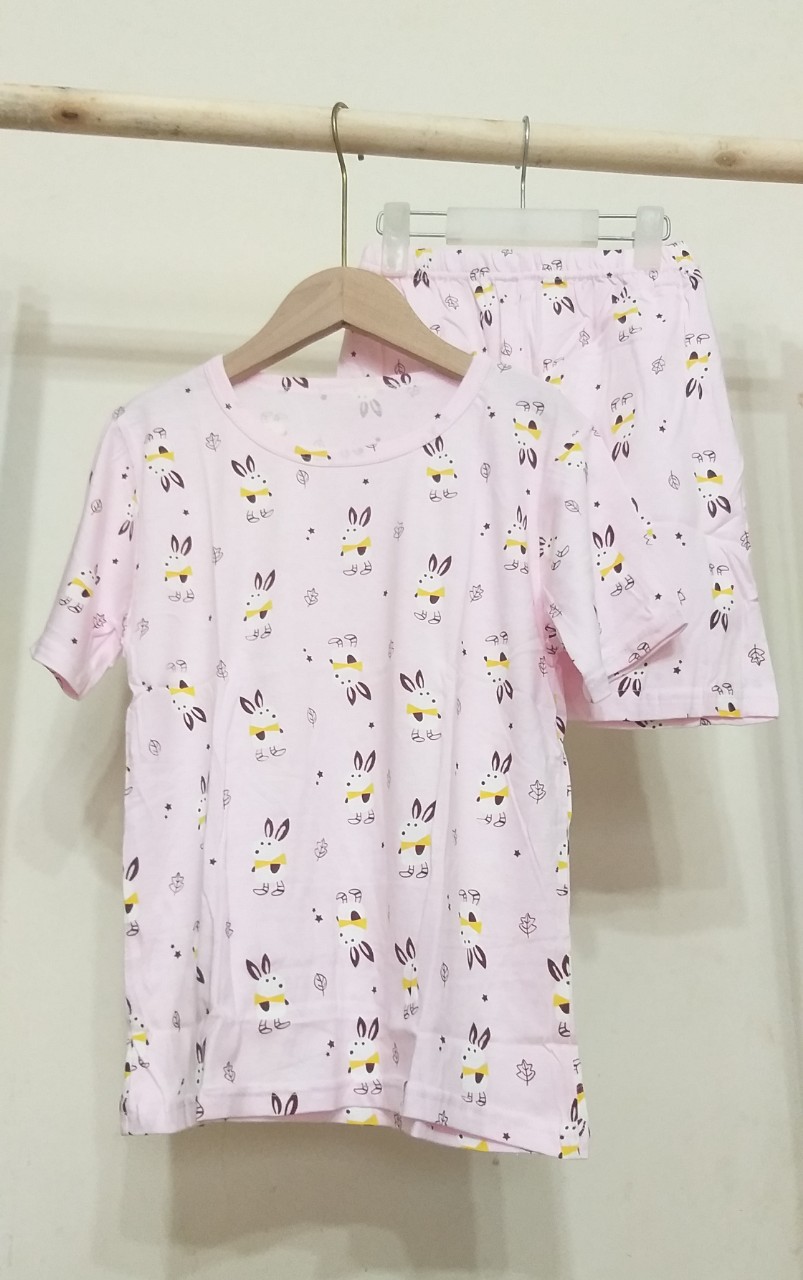Bộ cotton mềm mát size đại cho bé gái 28-48kg