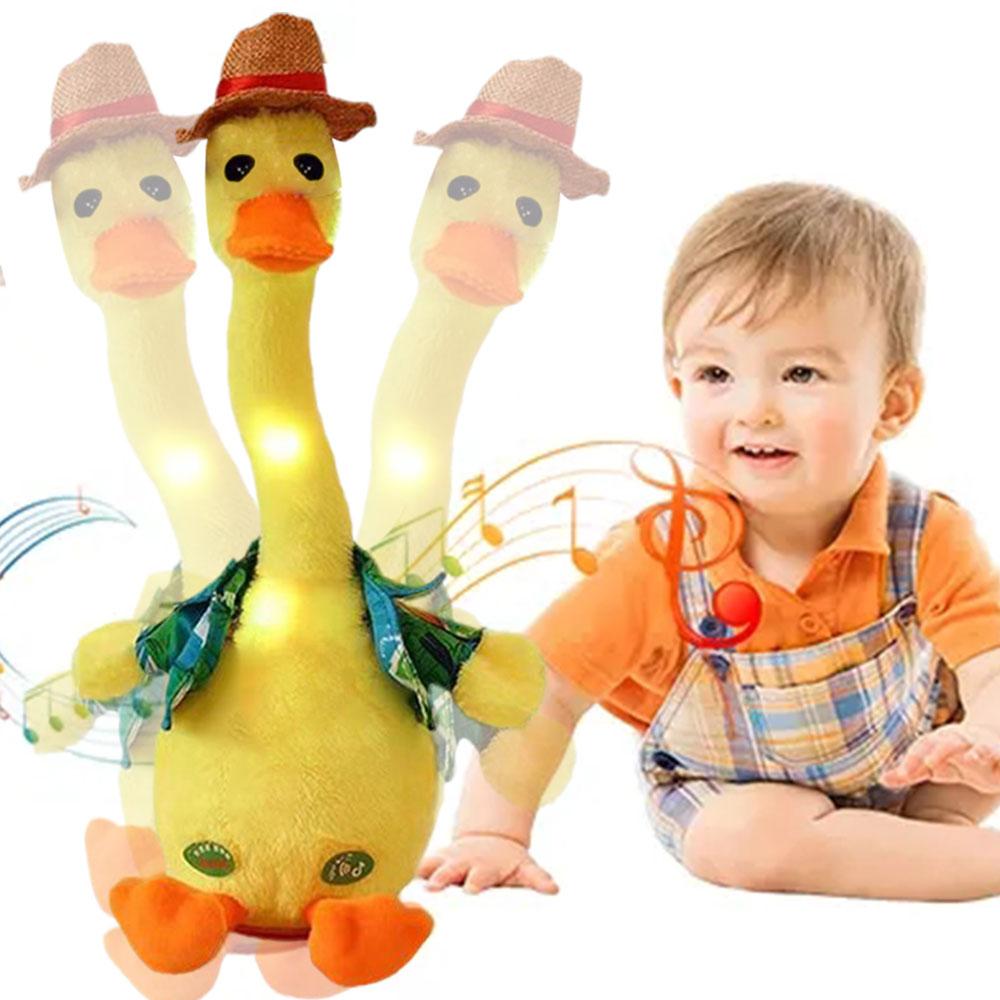 Dancing Duck Electron Plush Toy Soft Plush Doll Babies Duck Sing And Dance Voice Interactiv