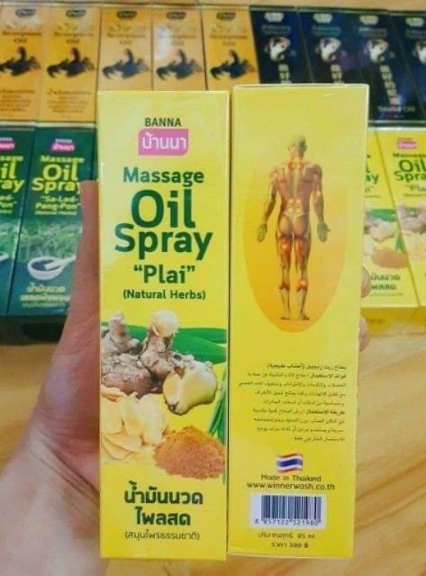 Dầu xịt xoa bóp Oil Spray Plai gừng Thái Lan