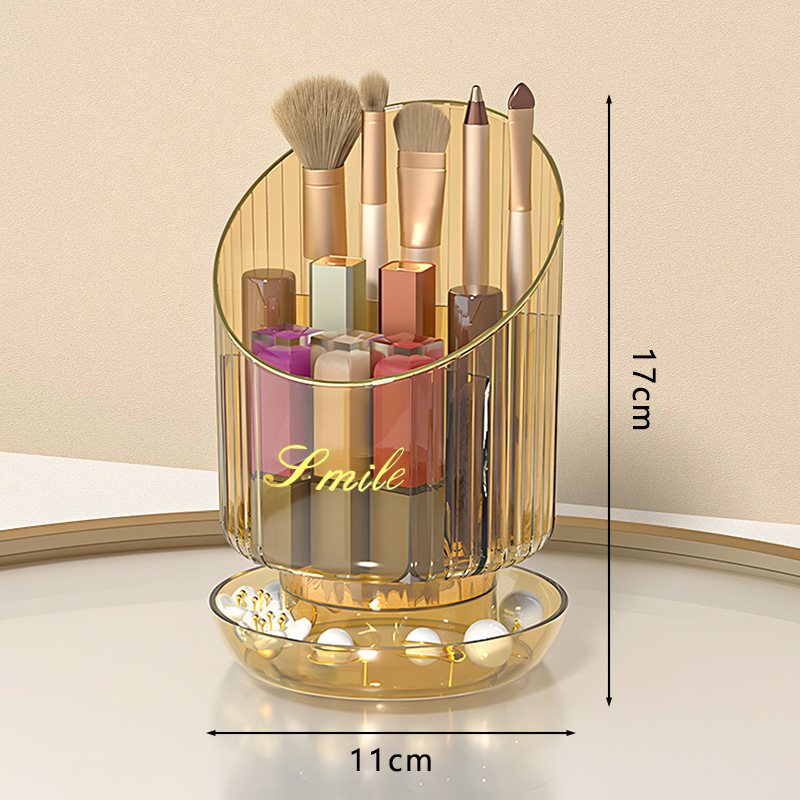 Storage box Cosmetic rack 360-degree transparent cosmetic rack Cosmetic storage rack rotary type high-capacity Storage box, shelf, multipurpose cosmetic storage box, cosmetic box shelf and drawer desk storage box