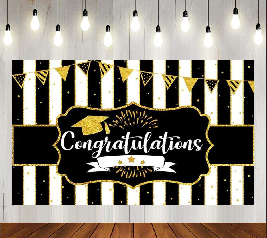 7x5ft 2023 Graduation Party Backdrop Banner, Congratulations Sign 