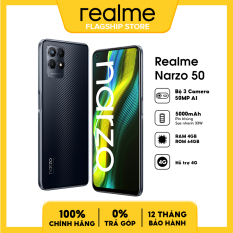 Điện thoại Realme Narzo 50 4G 2022 (4GB/64GB) l Mediatek Helio G96 l Màn hình IPS LCD FHD+ 6.6 inches 120Hz l Camera 50MP AI l Pin 5000 mAh + Sạc nhanh TYPE-C 33W l 2 khe sim + 1 Micro SD
