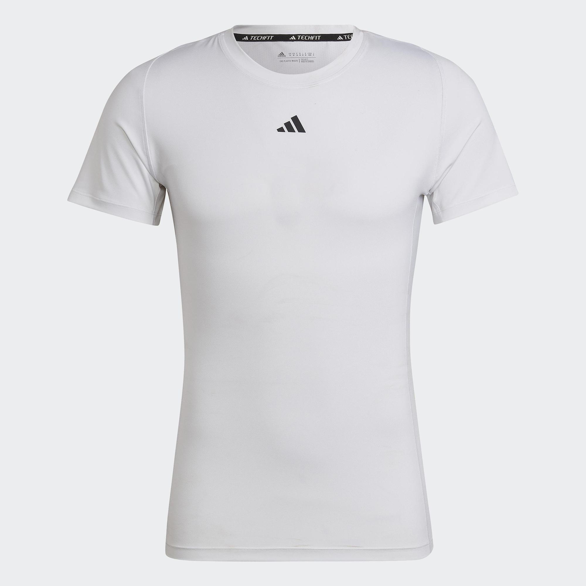 Adidas tập luyện áo thun tập luyện techfit nam trắng hk2335