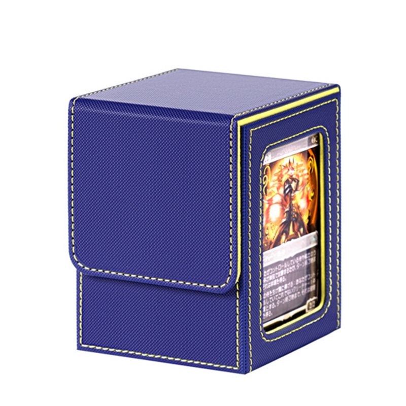 Trading Card Storage Box with Window ,Deck Case with Removable Lid, for Game Sports Card.