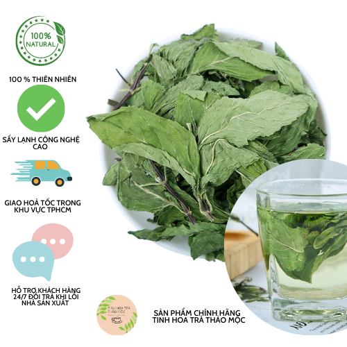 lá bạc hà sấy khô làm trà 1kg