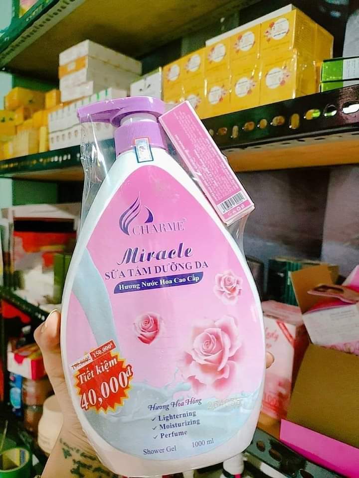 Sữa tắm dưỡng da -Mi.ra.cle- 1000ml – tặng kèm nước hoa mini