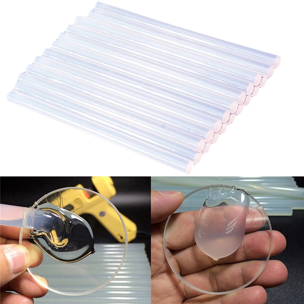 10 cây keo nến loại to, keo nến nhỏ size 7mm,11mm