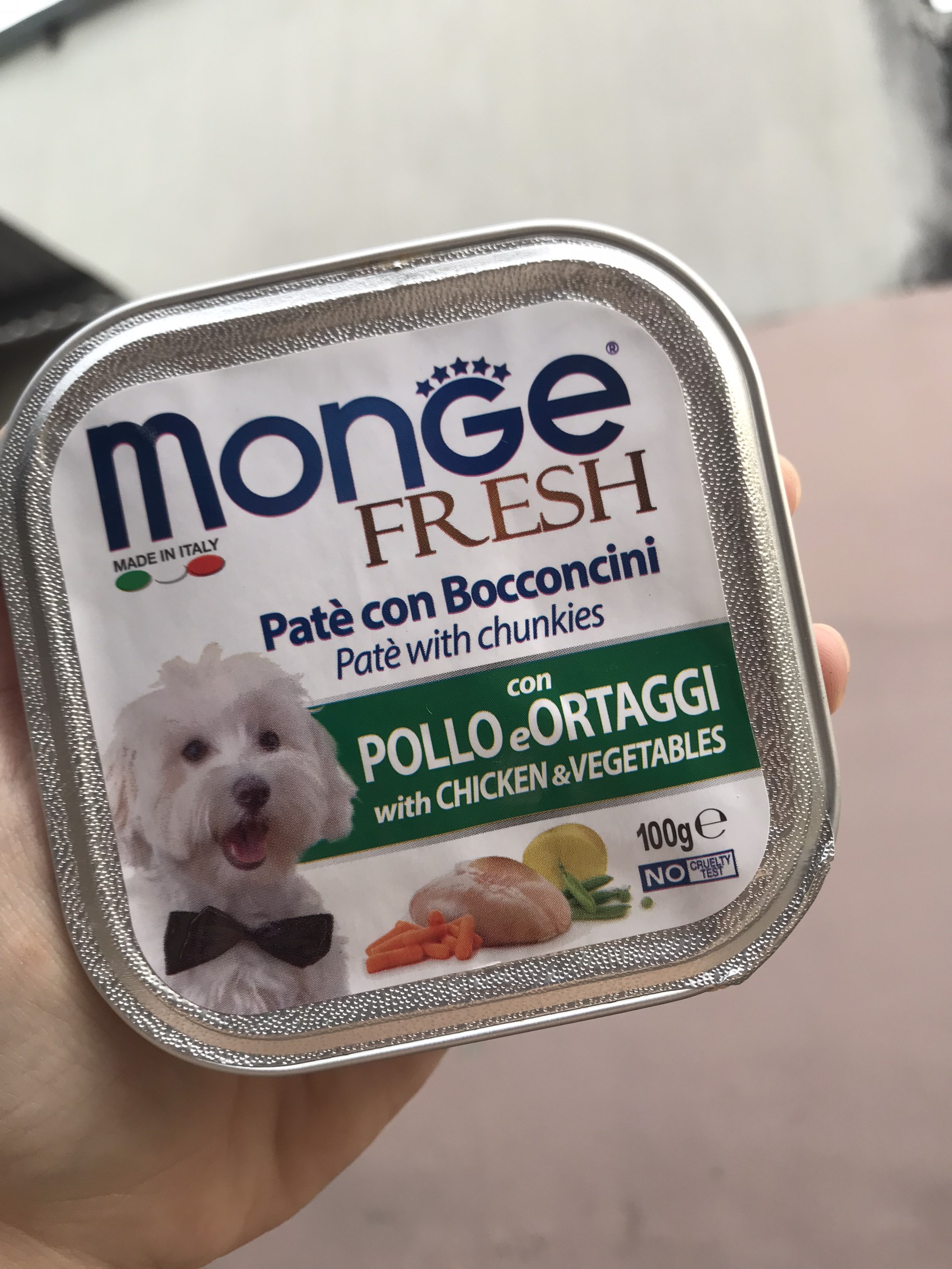 Pate Monge nhiều vị hộp 100g cho chó