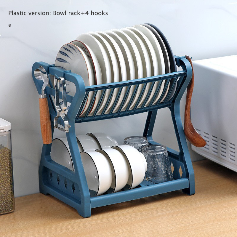 Drainage Bowl Rack Kitchen Household Multi functional Storage Rack Bowls, Dishes, Chopsticks Drainage Storage Rack Multi layered Drainage Bowl Rack