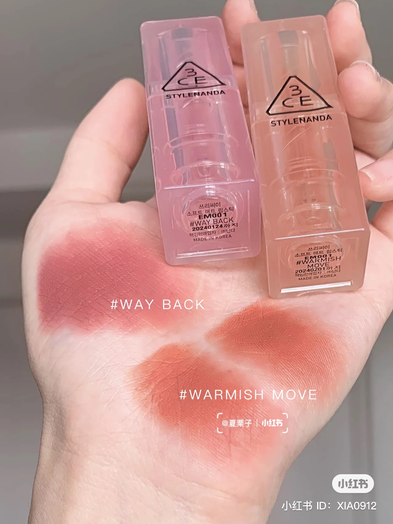 Son Thỏi 3CE Soft Matte Lipstick Warm & Cold Edition 3.5g