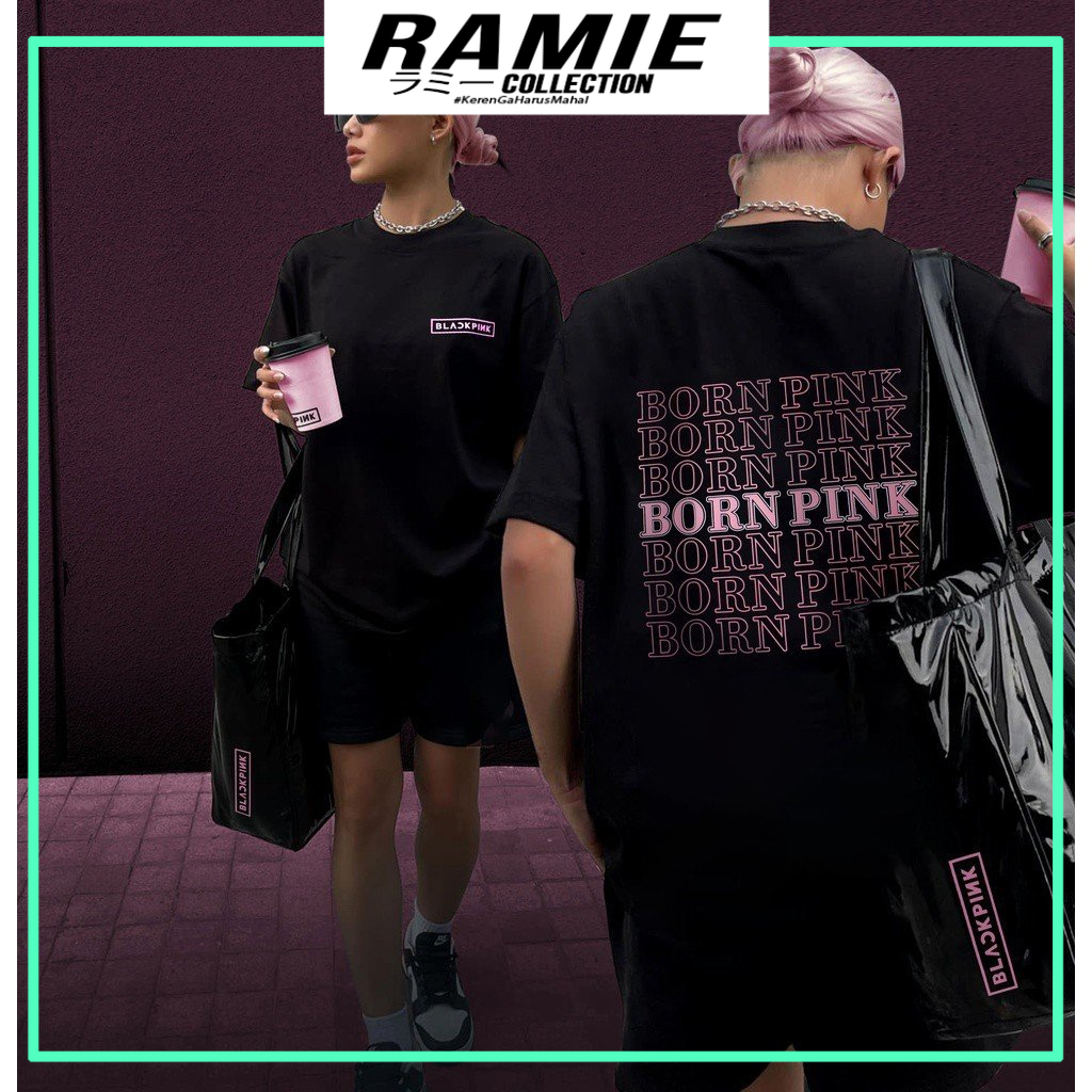 Áo thun blackpink form rộng unisex, born pink, blink