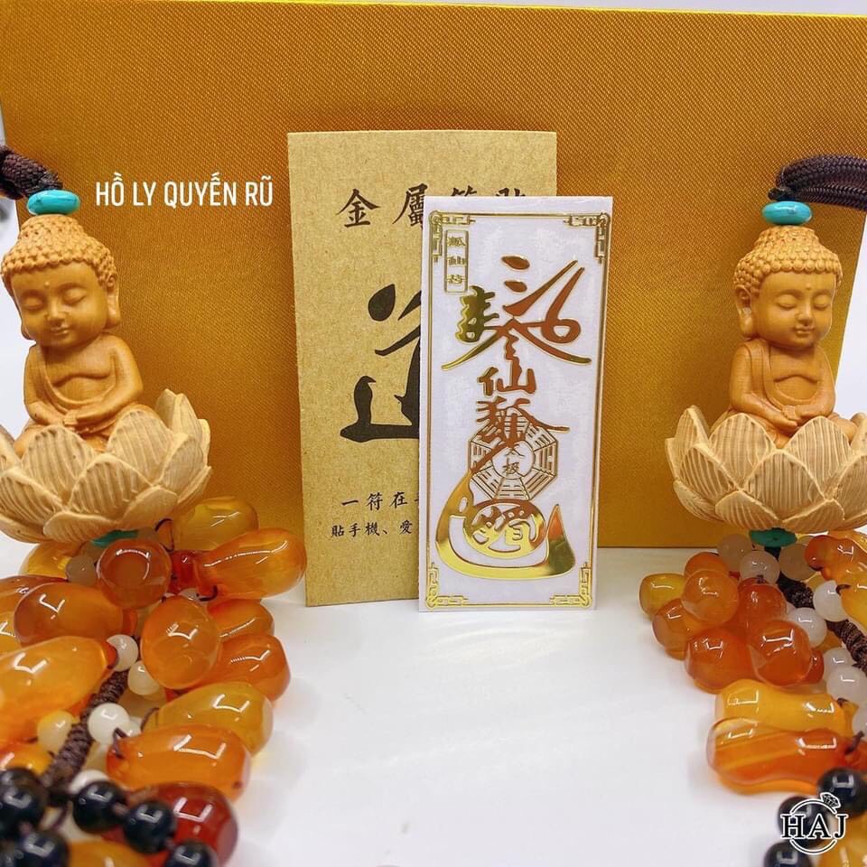 Miếng dán điện thoại tài lộc, may mắn (Linh Phù)