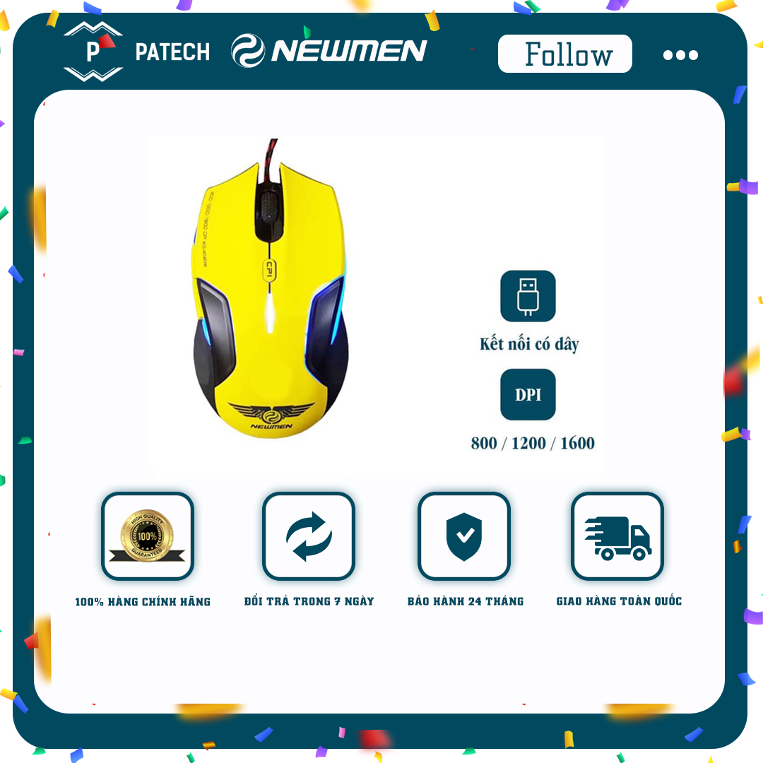 Chuột máy tính Gaming Newmen N500Plus - Hàng Chính Hãng