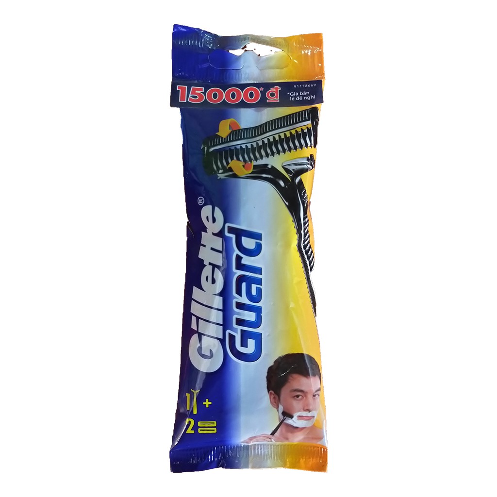 Dao Cạo Gillette Guard 1 Cán và 2 Đầu Lưỡi Dao
