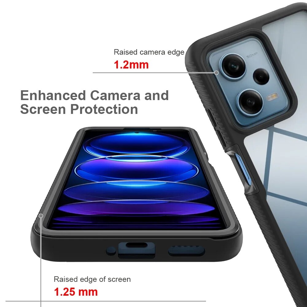 NEW%20For%20Poco%20C65%20X6%20X5%20X3%20Pro%205G%20Crystal%20Case%20Hard%20Silicon%20Bumper%20360%20Protect%20Back%20Panel%20Xiaomi%20Poco%20M5S%20X3%20NFC%20X%203%20Shockproof%20Cover%20-%20Image%202