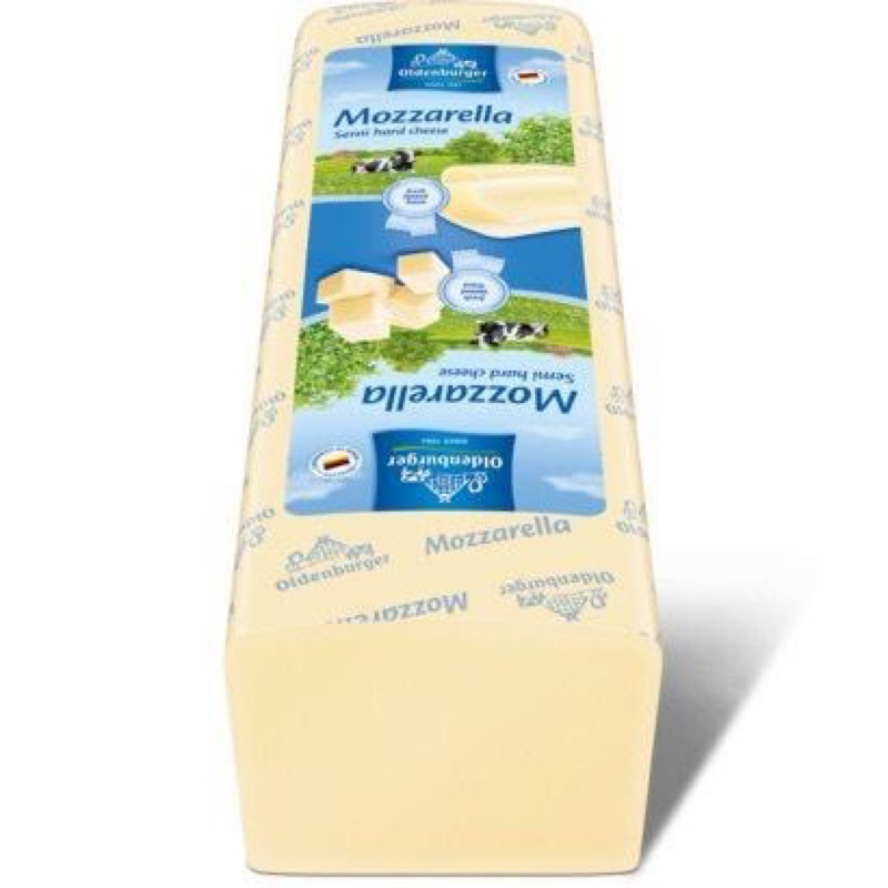 Phô mai khối 2,5kg Mozzarella Đức phô mai con bò
